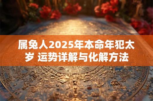 属兔人2025年本命年犯太岁 运势详解与化解方法