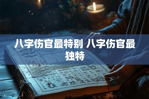 八字伤官最特别 八字伤官最独特