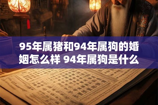 95年属猪和94年属狗的婚姻怎么样 94年属狗是什么命
