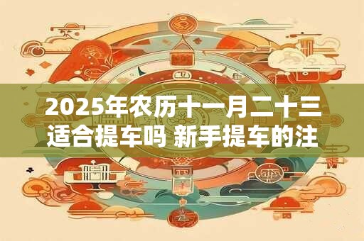 2025年农历十一月二十三适合提车吗 新手提车的注意事项
