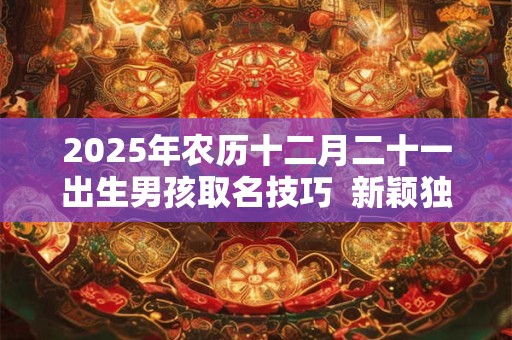 2025年农历十二月二十一出生男孩取名技巧  新颖独特的名字