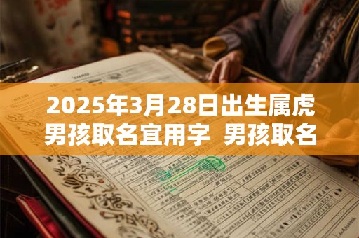 2025年3月28日出生属虎男孩取名宜用字  男孩取名宝典