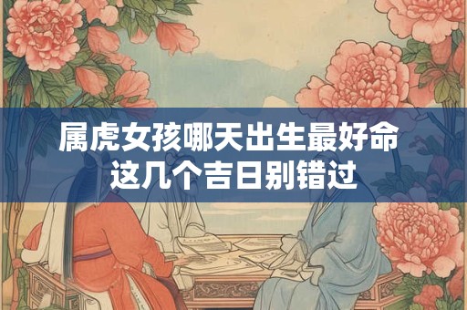 属虎女孩哪天出生最好命 这几个吉日别错过