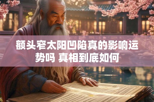 额头窄太阳凹陷真的影响运势吗 真相到底如何