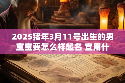 2025猪年3月11号出生的男宝宝要怎么样起名 宜用什么字
