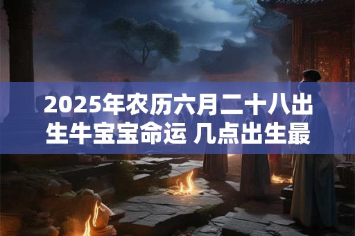 2025年农历六月二十八出生牛宝宝命运 几点出生最吉利