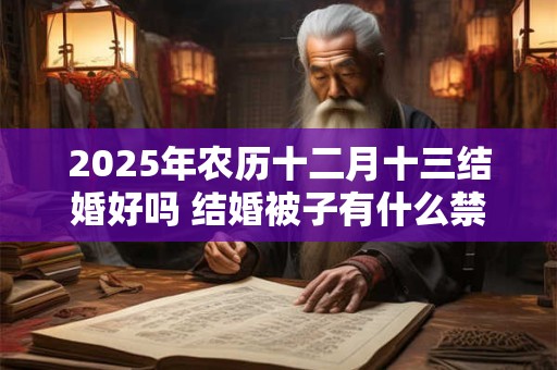 2026年农历十二月十三结婚好吗 结婚被子有什么禁忌