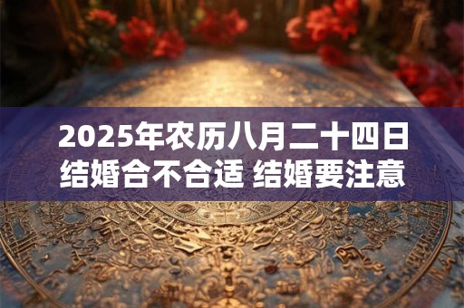 2025年农历八月二十四日结婚合不合适 结婚要注意什么