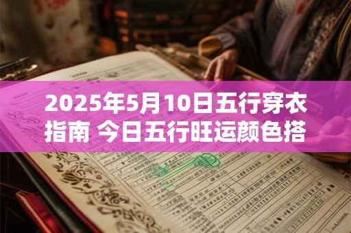 2025年5月10日五行穿衣指南 今日五行旺运颜色搭配
