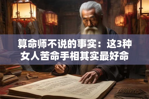 算命师不说的事实：这3种女人苦命手相其实最好命