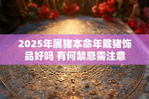 2025年属猪本命年戴猪饰品好吗 有何禁忌需注意