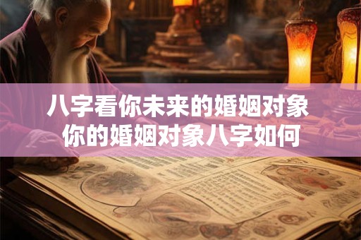 八字看你未来的婚姻对象 你的婚姻对象八字如何
