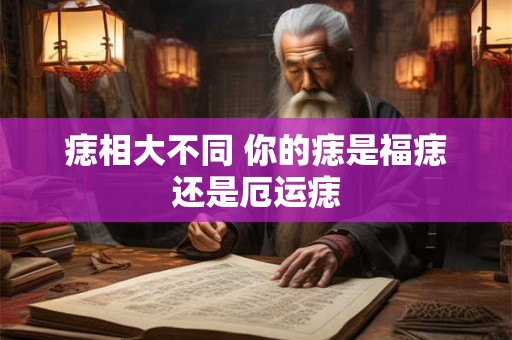 痣相大不同 你的痣是福痣还是厄运痣 痣相大不同 你的痣是福痣还是厄运痣