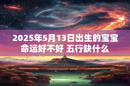 2025年5月13日出生的宝宝命运好不好 五行缺什么