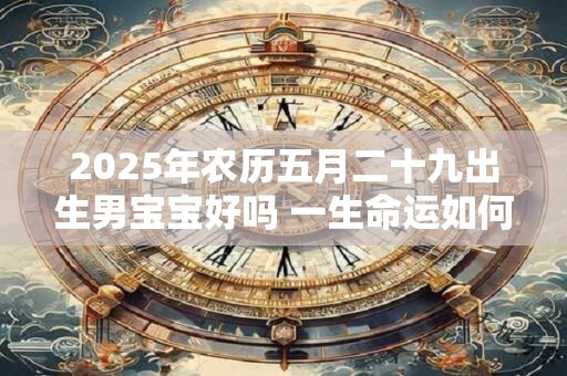 2025年农历五月二十九出生男宝宝好吗 一生命运如何