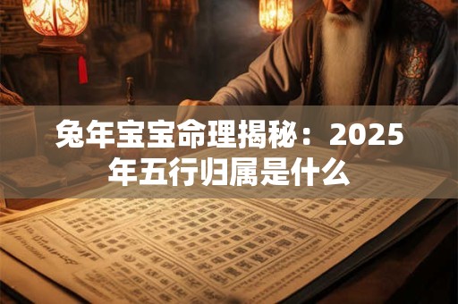 兔年宝宝命理揭秘:2025年五行归属是什么 兔年宝宝命理揭秘:2025年五行归属是什么