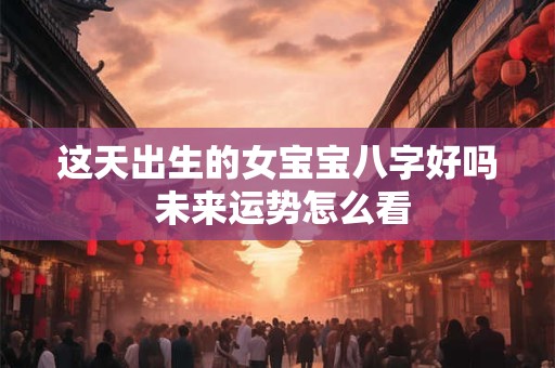 这天出生的女宝宝八字好吗 未来运势怎么看