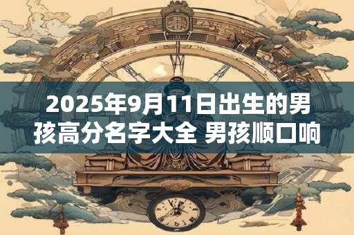 2025年9月11日出生的男孩高分名字大全 男孩顺口响亮小名