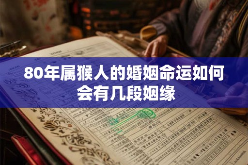 80年属猴人的婚姻命运如何 会有几段姻缘