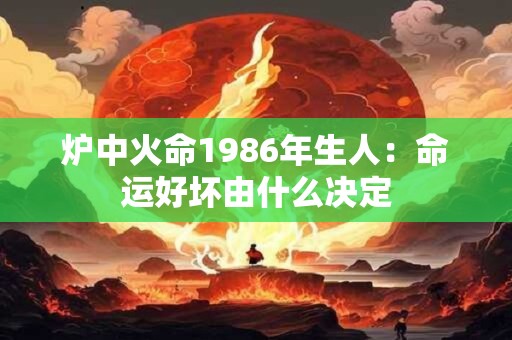 炉中火命1986年生人：命运好坏由什么决定