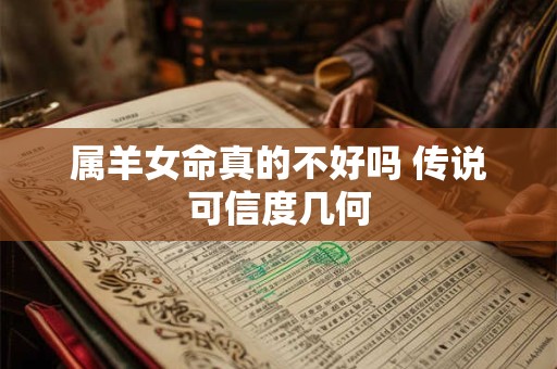 属羊女命真的不好吗 传说可信度几何
