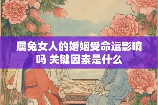 属兔女人的婚姻受命运影响吗 关键因素是什么