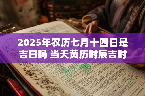 2026年农历七月十四日是吉日吗 当天黄历时辰吉时查询