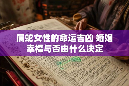 属蛇女性的命运吉凶 婚姻幸福与否由什么决定