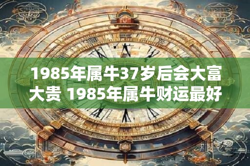 1985年属牛37岁后会大富大贵 1985年属牛财运最好的年份