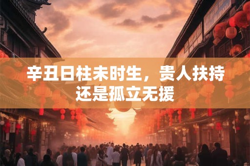 辛丑日柱未时生，贵人扶持还是孤立无援