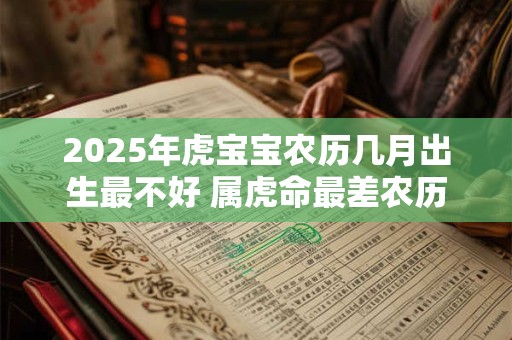 2025年虎宝宝农历几月出生最不好 属虎命最差农历月份