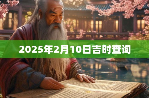 2025年2月10日吉时查询