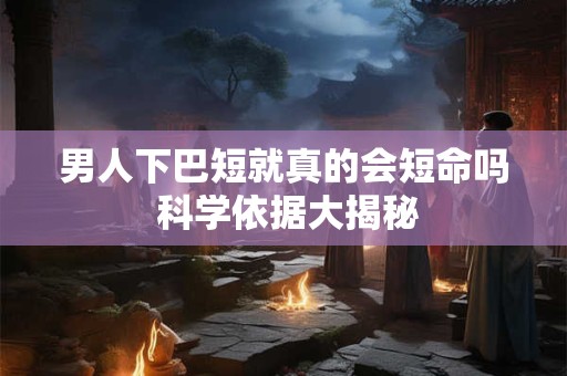 男人下巴短就真的会短命吗 科学依据大揭秘