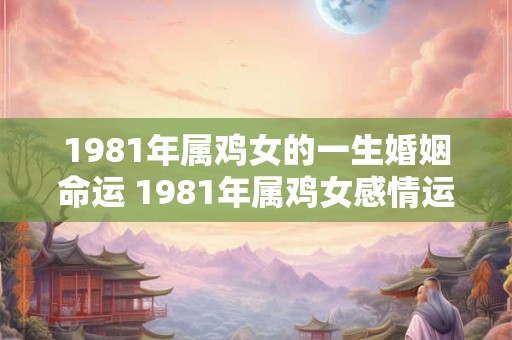 1981年属鸡女的一生婚姻命运 1981年属鸡女感情运势 1981年属鸡女的一生婚姻命运 1981年属鸡女感情运势
