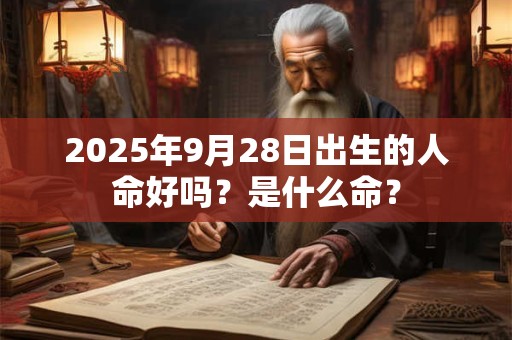 2025年9月28日出生的人命好吗？是什么命？