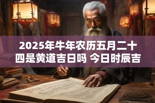 2025年牛年农历五月二十四是黄道吉日吗 今日时辰吉凶