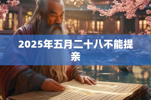 2025年五月二十八不能提亲