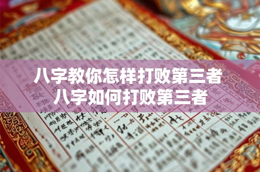 八字教你怎样打败第三者 八字如何打败第三者