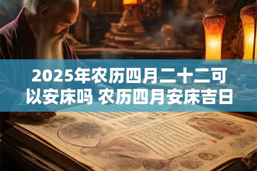 2025年农历四月二十二可以安床吗 农历四月安床吉日一览！