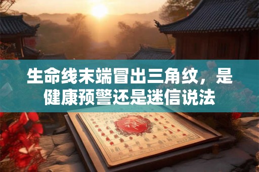 生命线末端冒出三角纹，是健康预警还是迷信说法