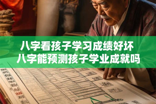 八字看孩子学习成绩好坏 八字能预测孩子学业成就吗