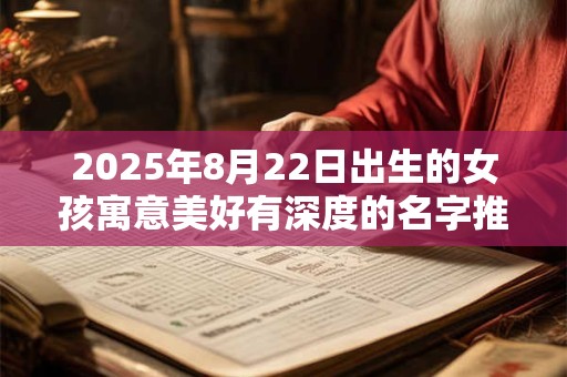 2025年8月22日出生的女孩寓意美好有深度的名字推荐