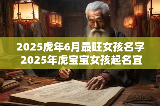 2025虎年6月最旺女孩名字 2025年虎宝宝女孩起名宜用字
