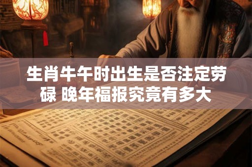 生肖牛午时出生是否注定劳碌 晚年福报究竟有多大