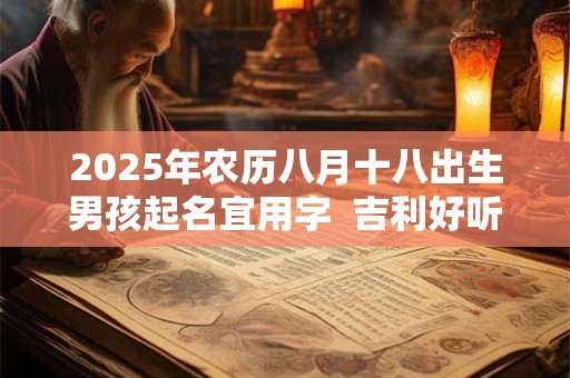 2025年农历八月十八出生男孩起名宜用字  吉利好听的名字