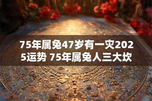 75年属兔47岁有一灾2025运势 75年属兔人三大坎