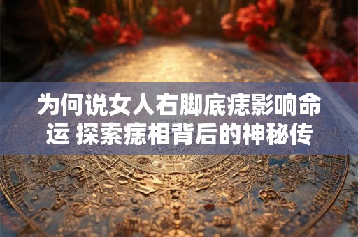 为何说女人右脚底痣影响命运 探索痣相背后的神秘传说