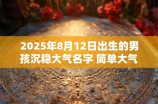 2025年8月12日出生的男孩沉稳大气名字 简单大气名字起名技巧