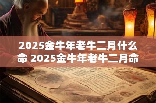 2025金牛年老牛二月什么命 2025金牛年老牛二月命如何