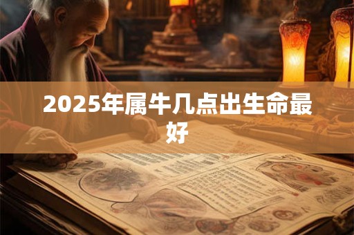 2025年属牛几点出生命最好 2025年属牛几点出生命最好